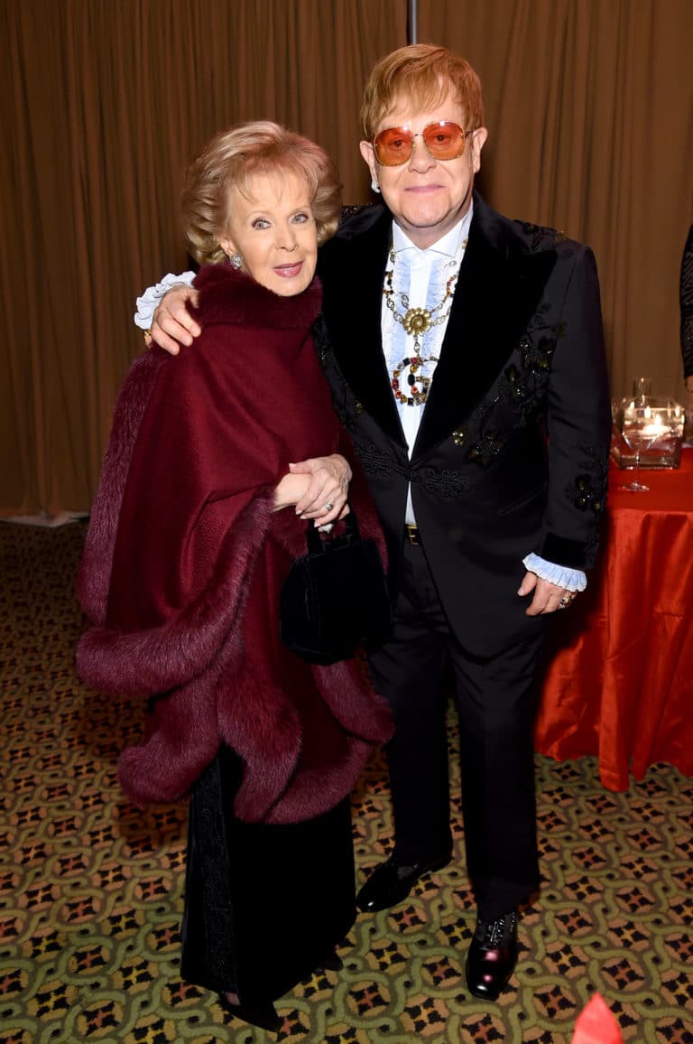 Lily Safra and Elton John