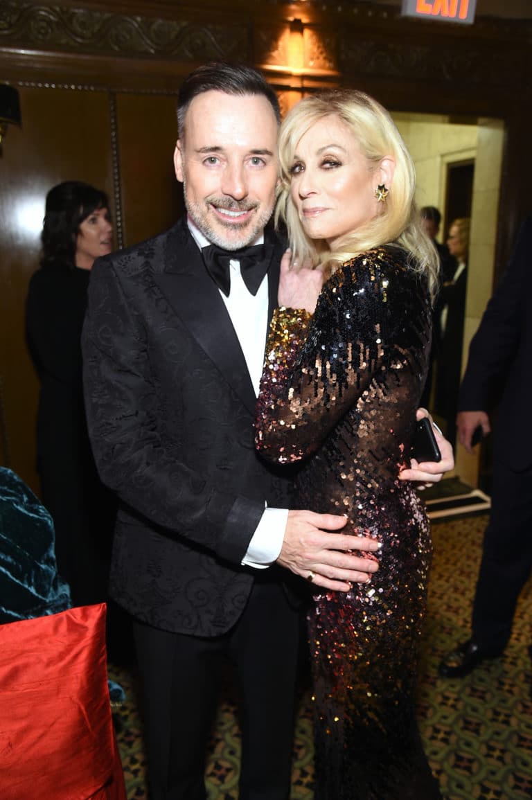 David Furnish and Judith Light