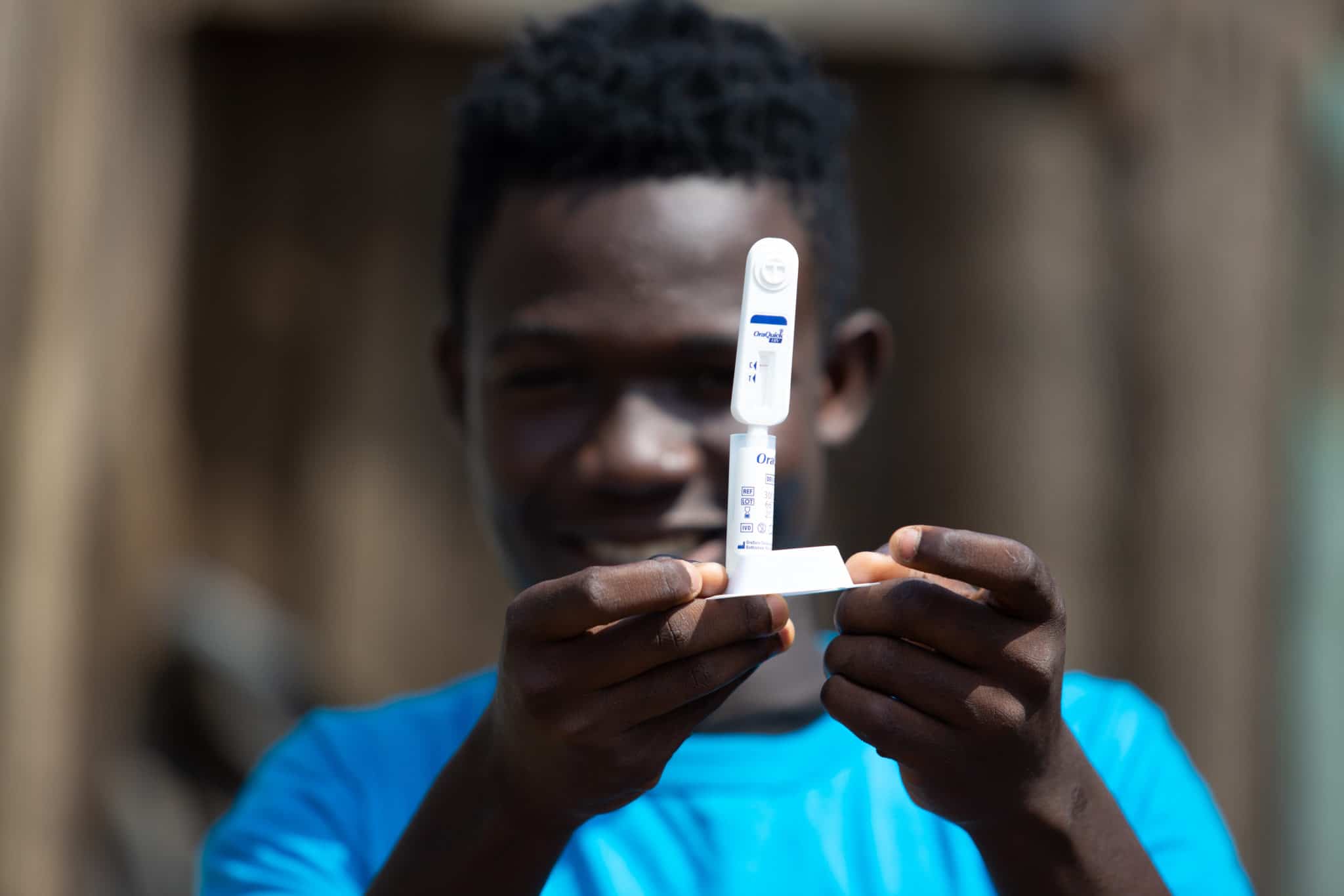 Odi does a self-test to find out his HIV status