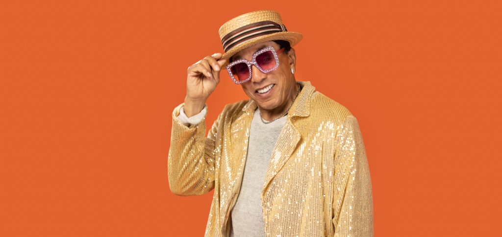 Smokey Robinson letting his inner Elton out in support of the Elton John AIDS Foundation's Rocket Fund