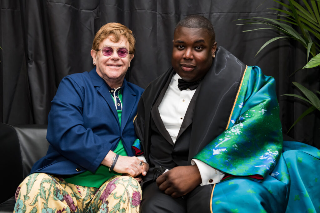 Elton John and Jacob Lusk from Gabriels.